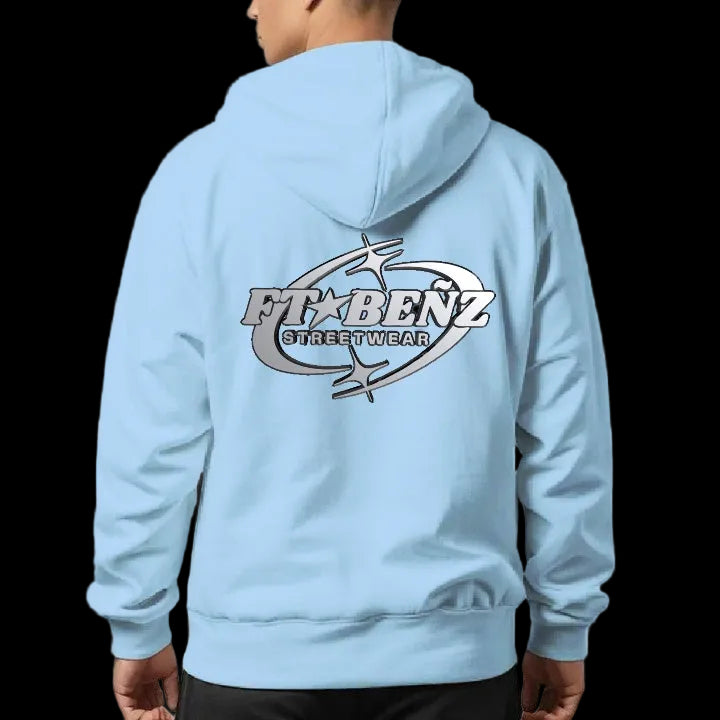 "Manifesto Treasure Finìto Beñz" Couture blue hoodie limited (20 pieces)